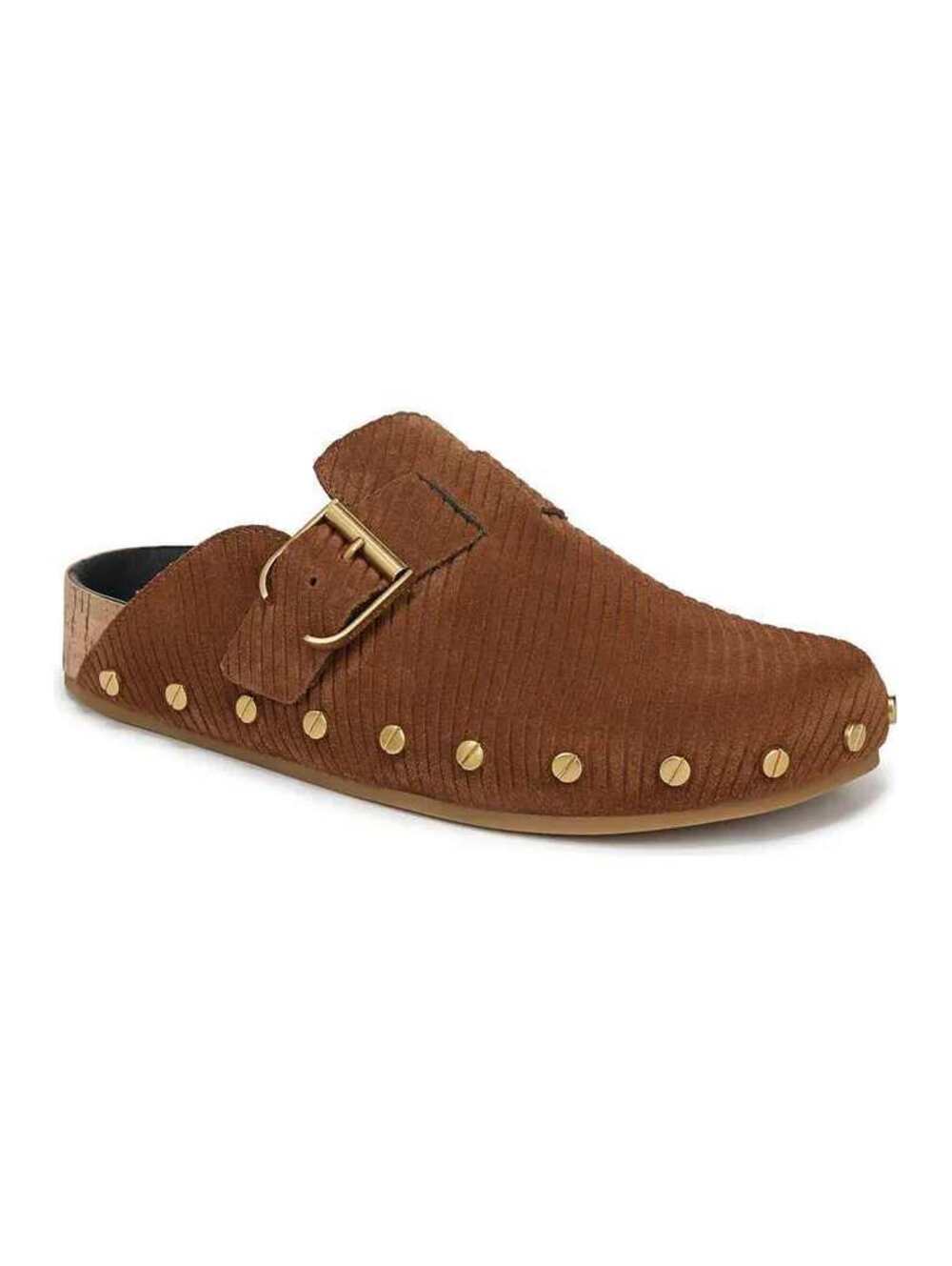New Veronica Beard Fern Clog Brown suede hazelwoodnat 10 - Picture 5 of 5